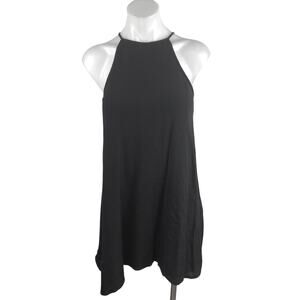 Aritzia Talula Women's Black Sleeveless Halter Cami Camisole Mini Shift Dress S